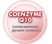 Coenzyme Q10 (ubidecarenone), glycerin (moisture)