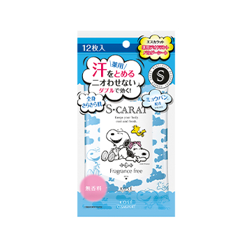 エスカラット 薬用デオドラント パウダーシート （無香料） 12 枚入 