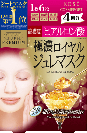 Clear Turn Premium Royal Jelly Mask Hyaluronic Acid