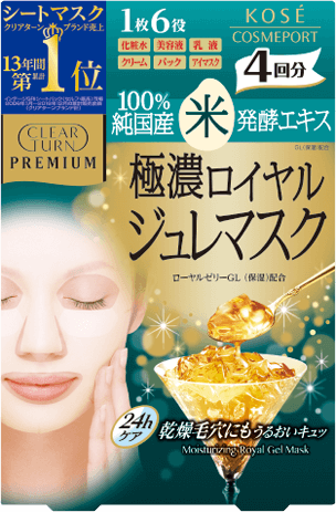 Clear Turn Premium Royal Jelly Mask Rice
