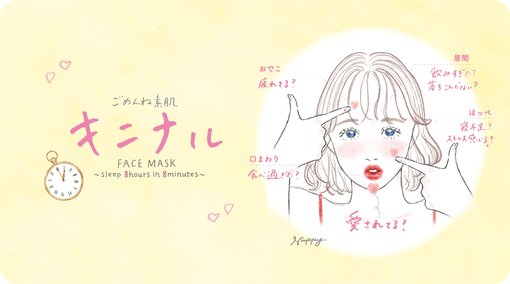 ごめんね素肌キニナルマスク