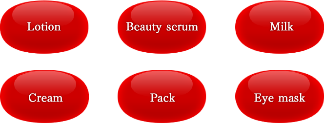 Lotion  Beauty serum  Milk  Eye mask  Pack  Cream