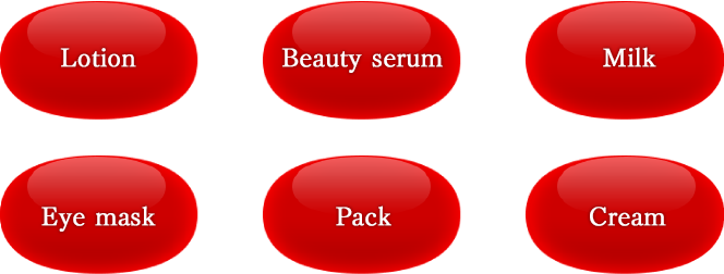 Lotion  Beauty serum  Milk  Eye mask  Pack  Cream