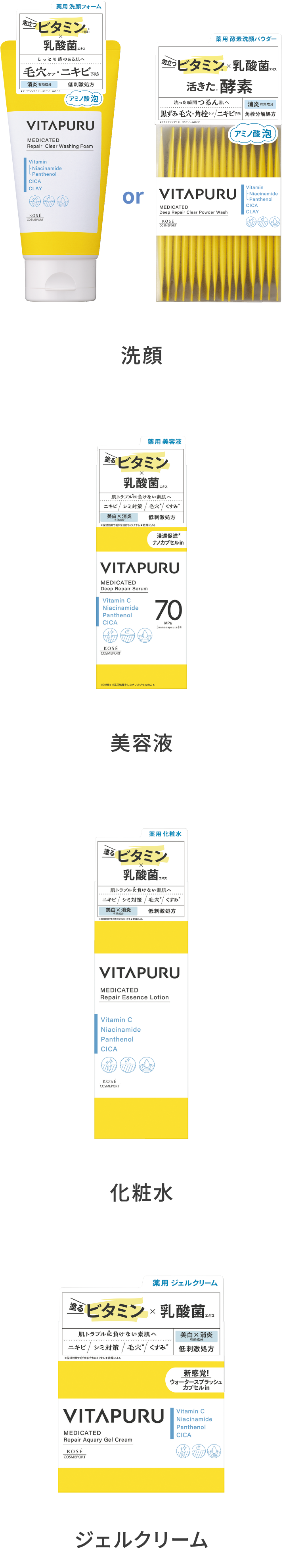VITAPURU スキンケアシリーズ