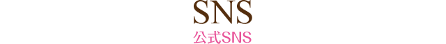 SNS：公式SNS